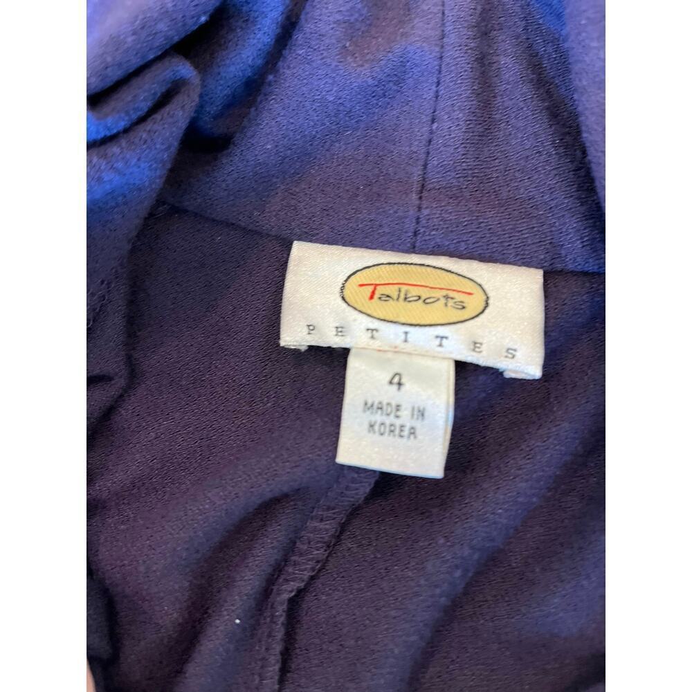VTG Talbots Faux Wrap Purple dress Women 4 Ballet Ethereal Y2K Fairy Coquette - Picture 2 of 8